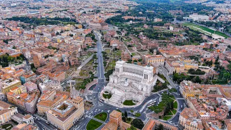 Piazza Venezia vista dall'alto